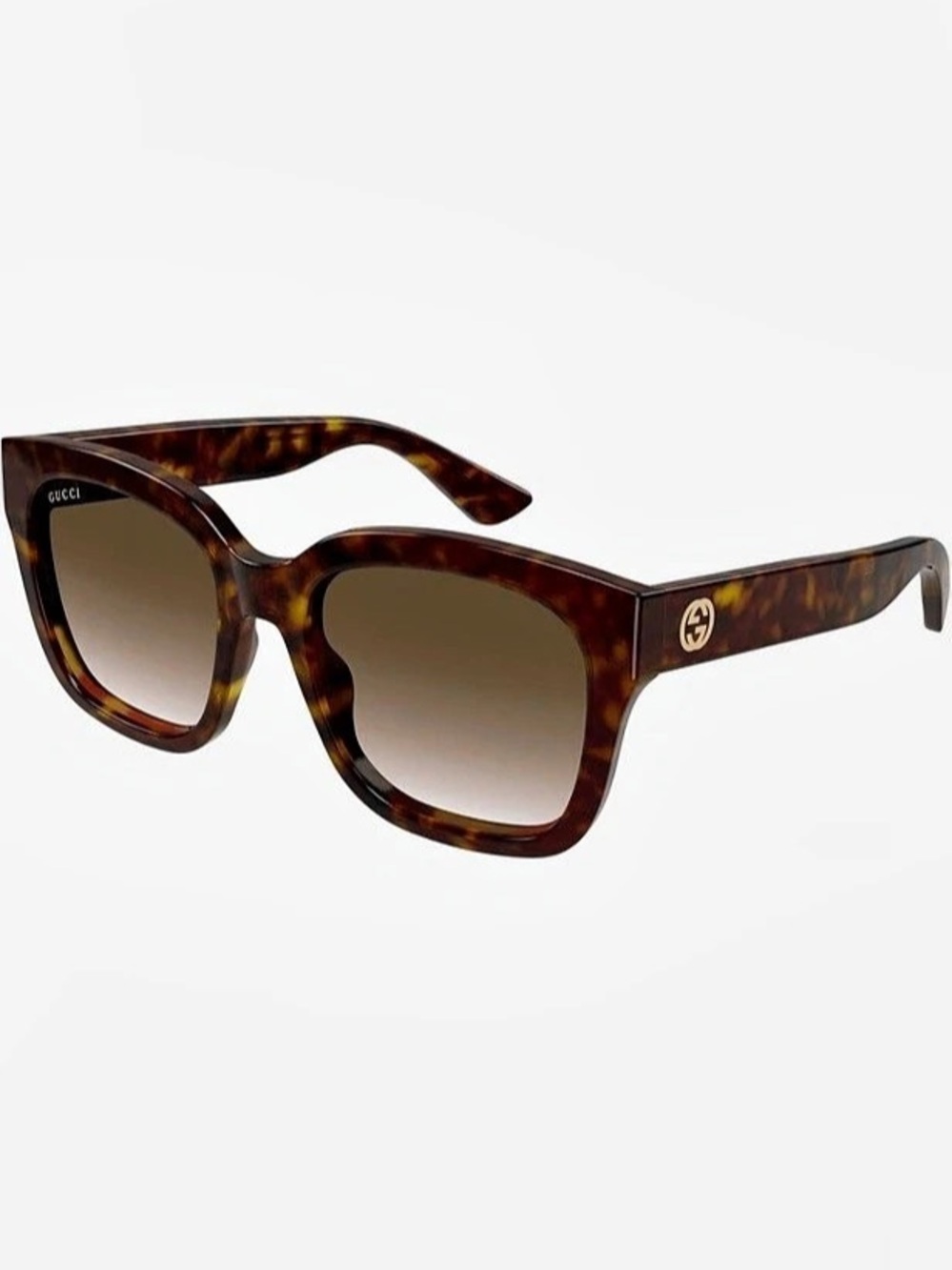Gucci GG1338S Tortoiseshell Sunglasses in Brown & Black Like New polarized